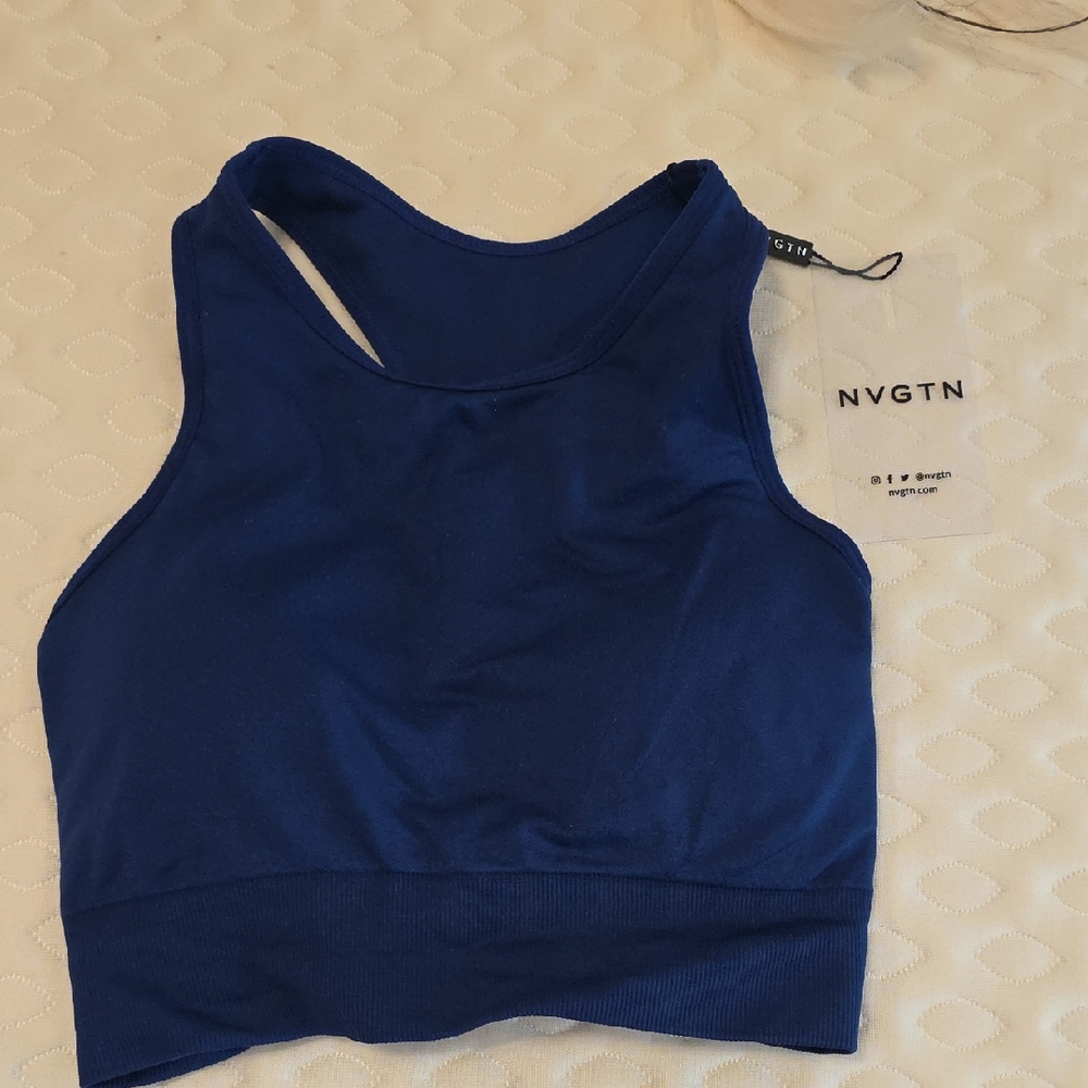 NVGTN Deep Blue Athletic Top